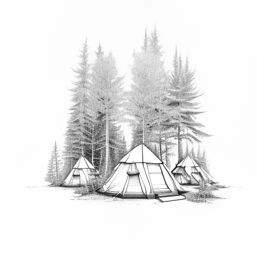 Camp In Forest