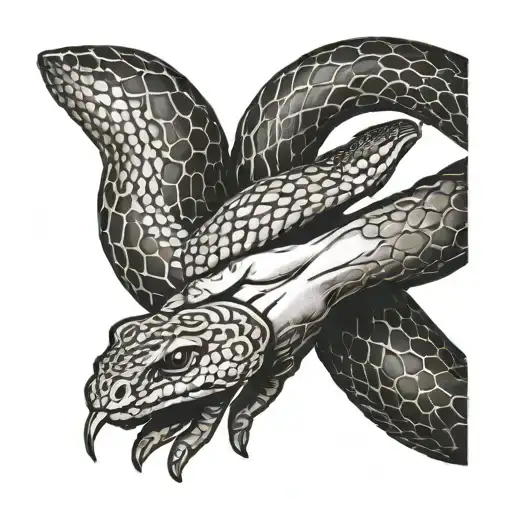 Shaking Hands With A Snake