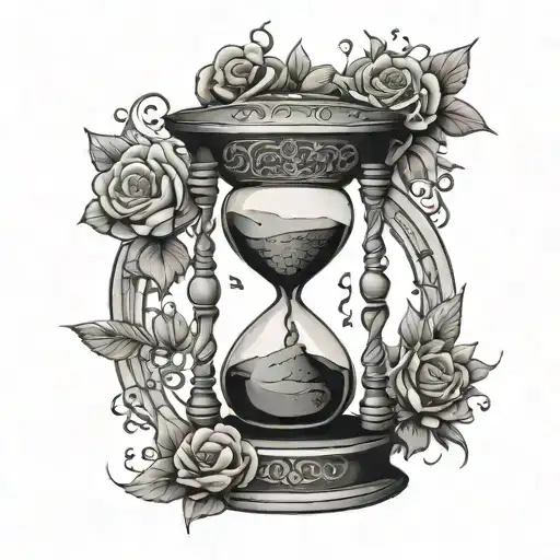 Hourglass With A Theme Of Old Slavic Folklore