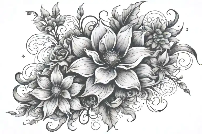 Flowers Galaxy Symbolizing