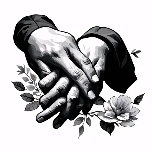 Tribute To Son Holding Hands