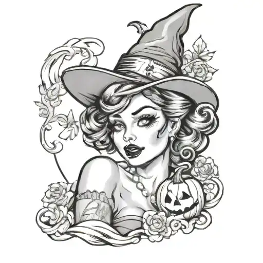 Halloween Pinup Girl