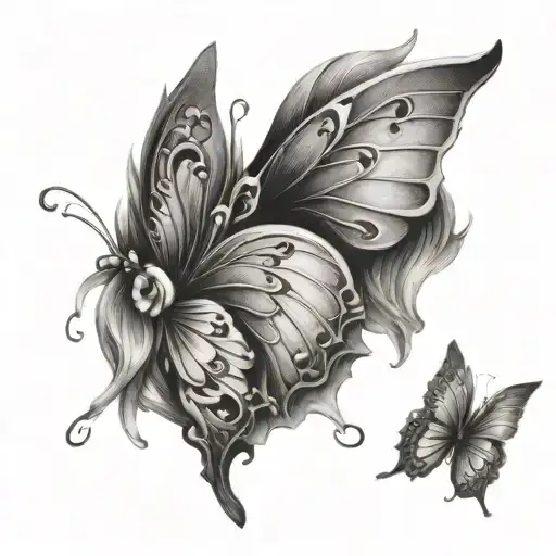 Butterfly With Delicate Angel Wings