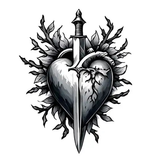 Sacred Heart Sword And Branch