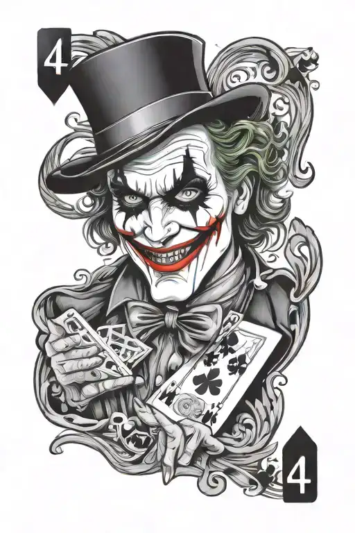 444 Playing Card Joker Card