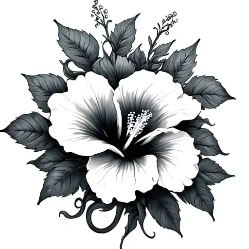 Medusa And Hibiscus Flower