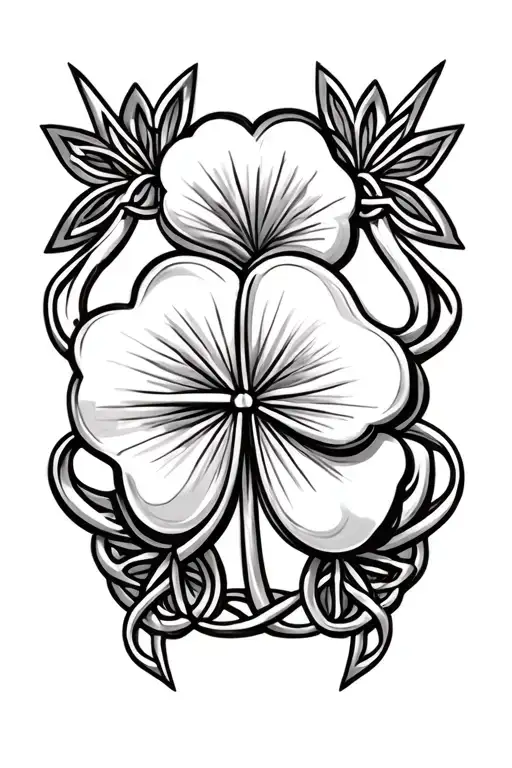 Irish Celtic And 4 Leaf Clover