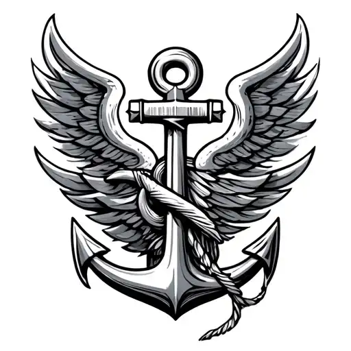 Caducus And Fowler Anchor Combined With Outline