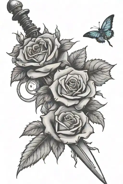 Sword And Roses Growing