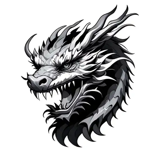 Japanese Dragon Head
