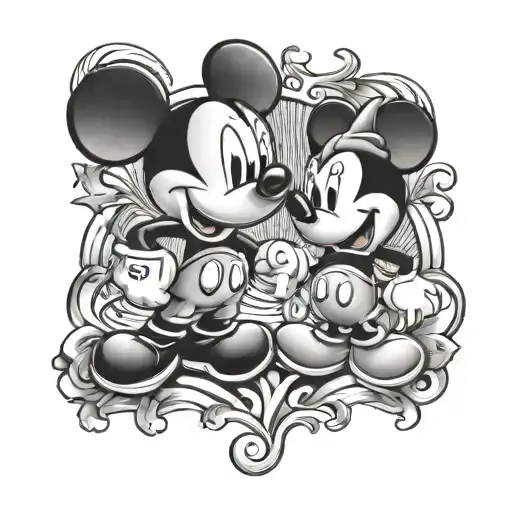 Mini And Micky Mouse