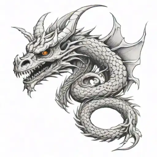 Dragon And Skull