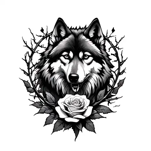 Wolves And Rose Thorns Gothic