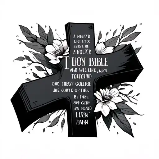 Cross Bible Verse Heaven