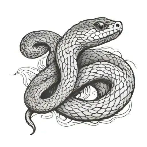 Snake Slithering Through Life