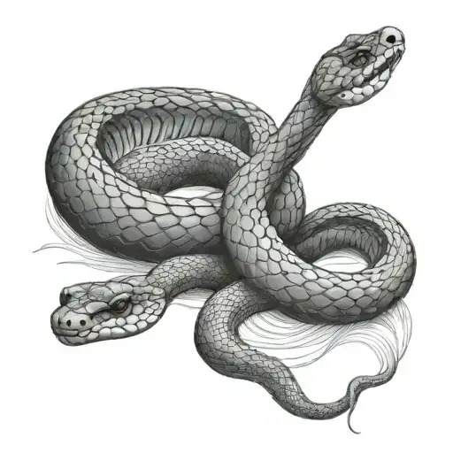 Snake Wraps Around Leg