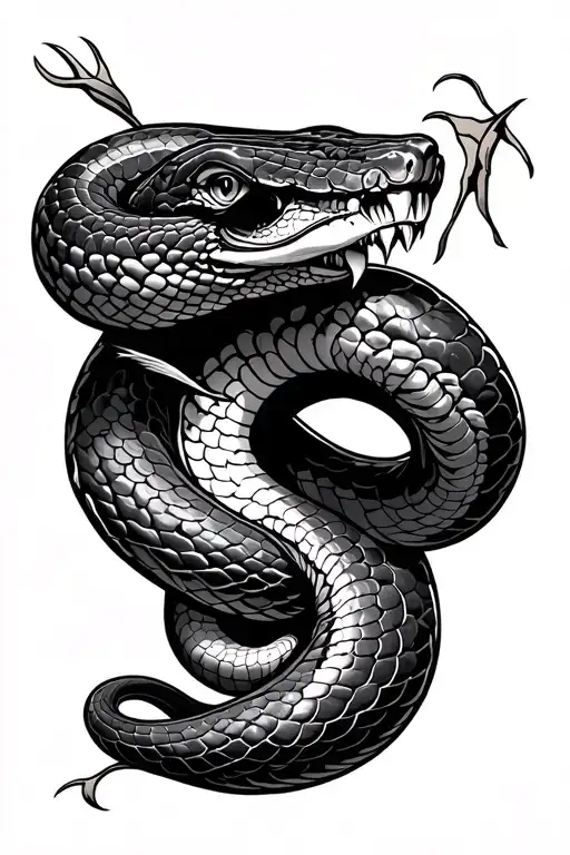 Snake Biting Its Tail