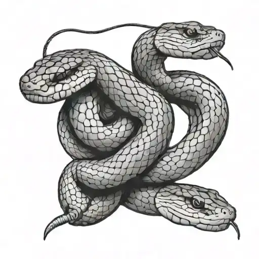 Top View Of A Snake