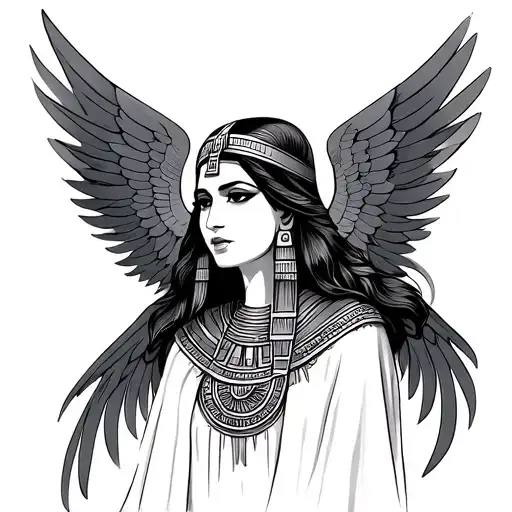 Isis Egyptian Goddess Wings