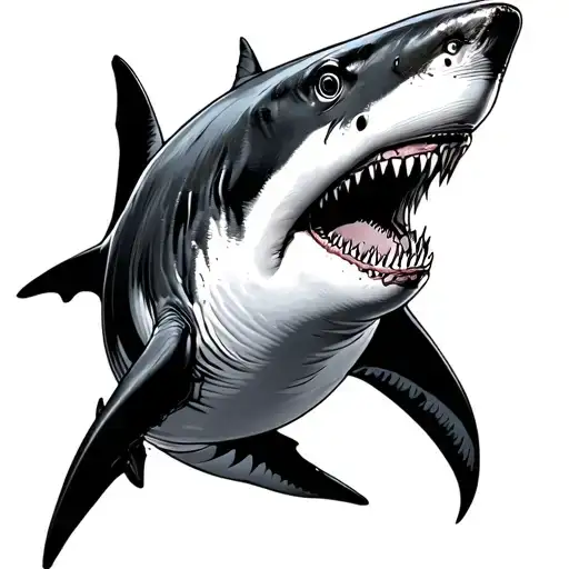 Shark Outline Drawing