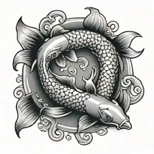Koi Fish Yin Yang