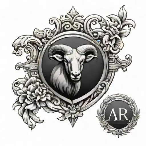 Aries Diamond Family Crest