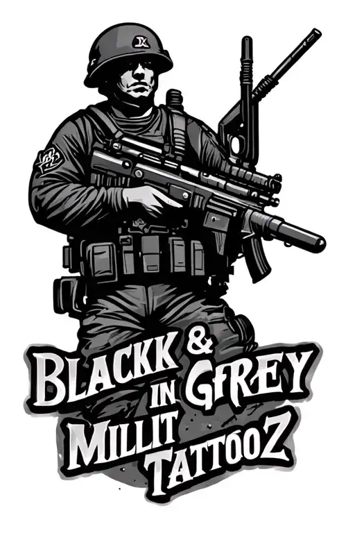 Military Tattoo With The Phrase