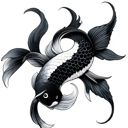 Koi Fish Yin Yang