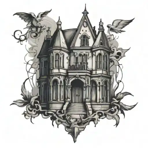 Gothic Building Line Neck