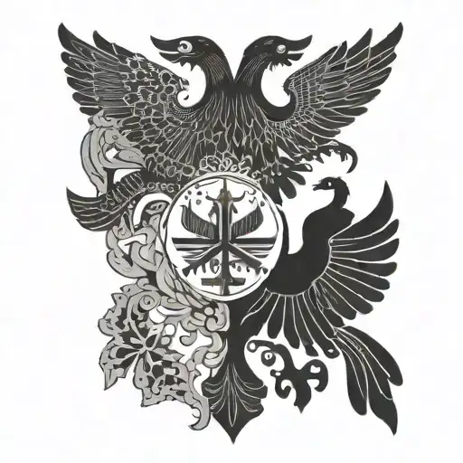 Usa Ukraine Germany Friendship Symbol