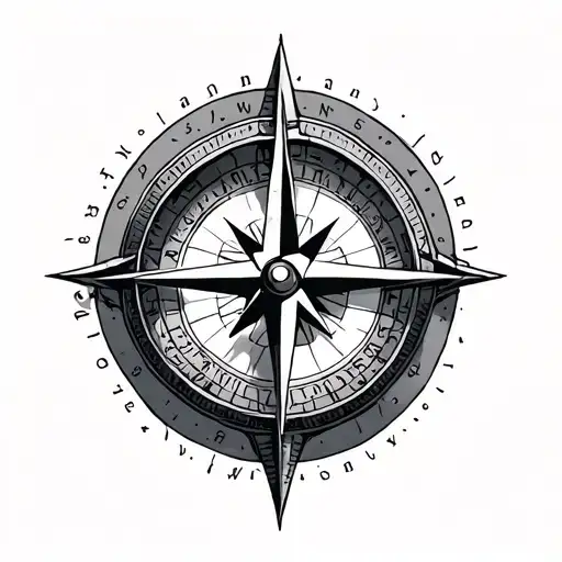 Compass With One Way The Lord
