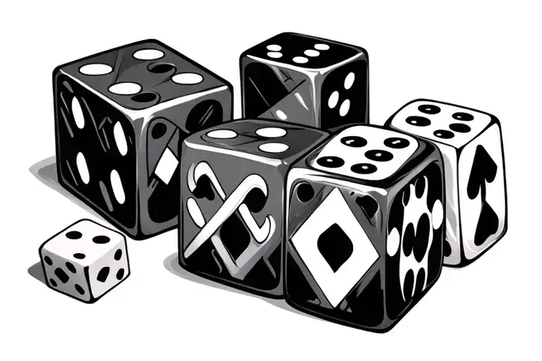 Dice Symbolizing The Gamble