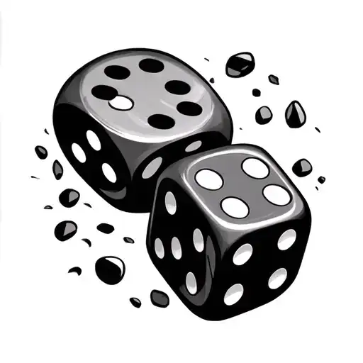 Dice Symbolizing The Gamble