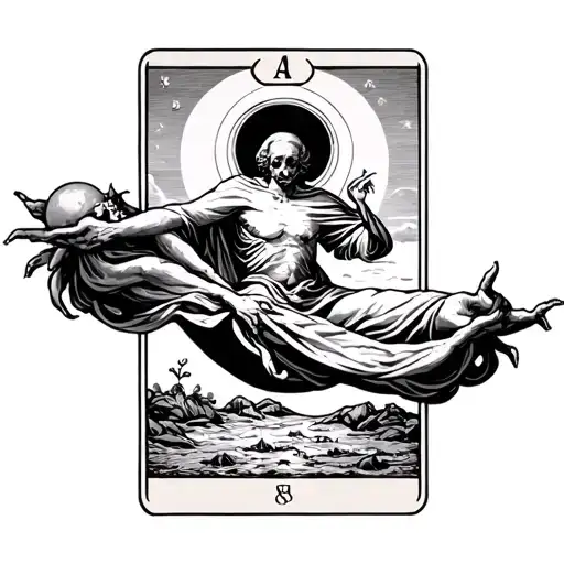 Escaping Death Tarot Card