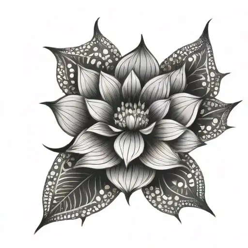 Lotus Flower Mandala Made