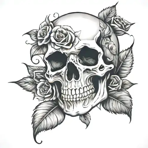 Skull And Roses