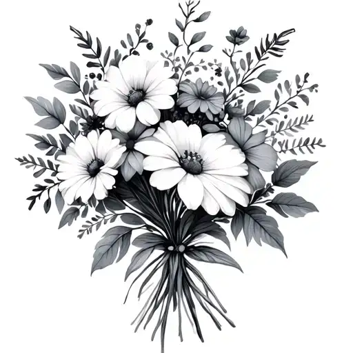 Flower Bouquet October September And December Birth Flower