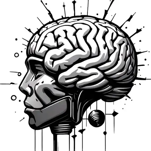 Brain Inside A Broken Bulb