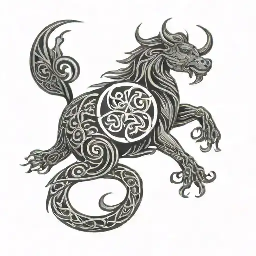 Celtic Aquarius Zodiac Sign
