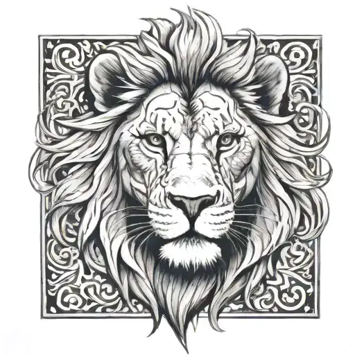 Name & Lion Head