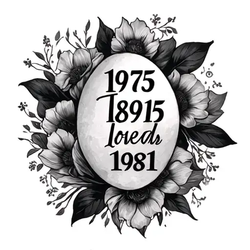 Dates Of Birth Of Loved Ones By Roman Numbers 1975-1981