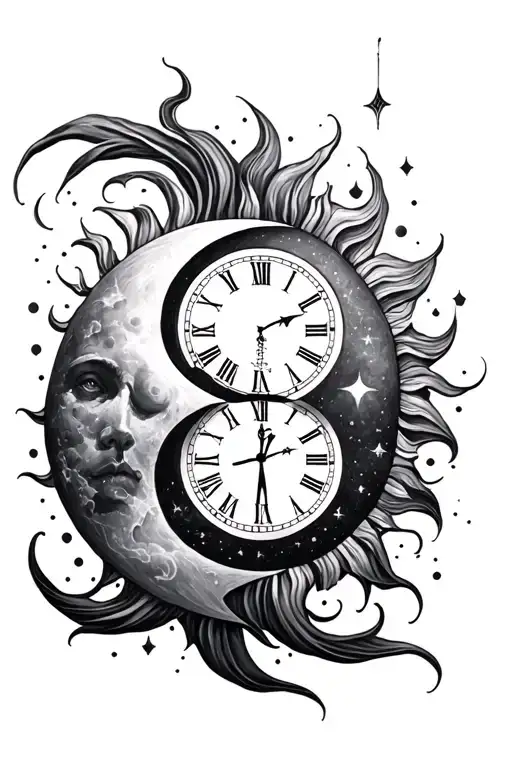 Sun And Moon Clock
