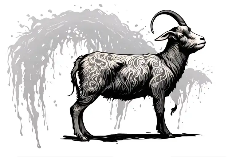 Ful Body Aries Goat Standing