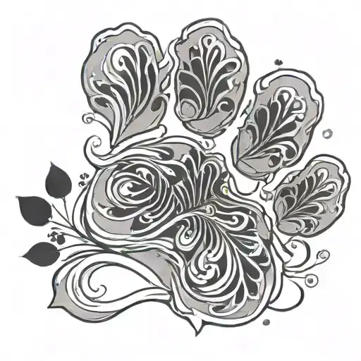Dog Paw Print