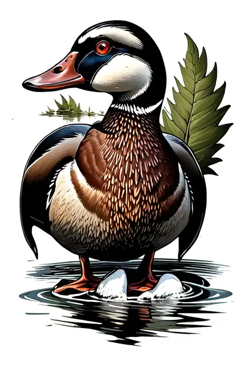 Duck Hunting In A Marshe