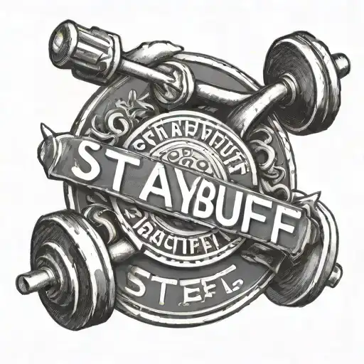 Barbell With The Word Staybuff