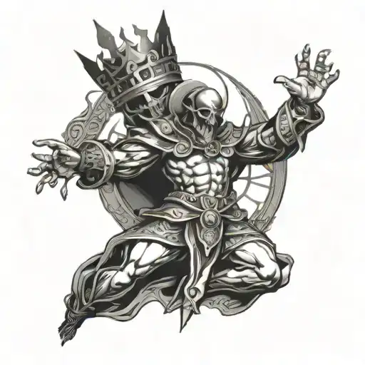 Human Body Raising Up Into The Abyss Raised By Faith For The King Of Kings