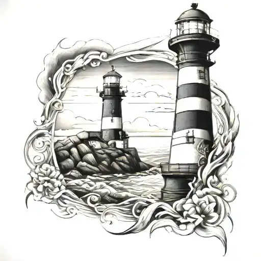 Lighthouse Guiding Ships