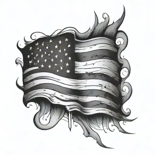 Abstract American Flag