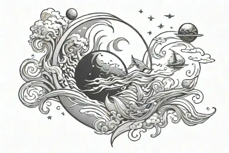 Sea And Space Theme
